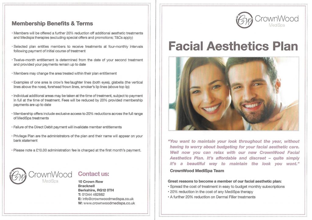 Our New Facial Aesthetics Membership Plan Is Amazing Crownwood Dental