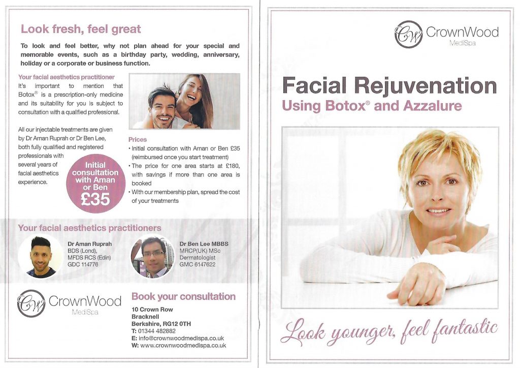 Facial Rejuvenation – Using Botox And Azzalure Crownwood Dental